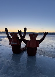 Фото отзыва 2: экскурсия "Искупаться в Баренцевом море: айс-флоатинг в Териберке"