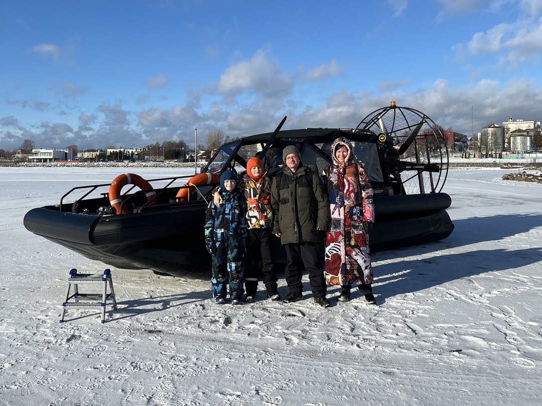 Зимняя Ладога на аэролодке (Екатерина)