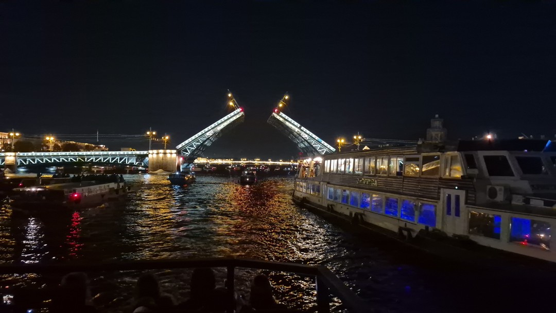 Пять разводных мостов - на теплоходе с гидом (Ольга)