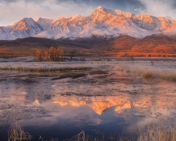 Заповедное озеро, Алтайский Марс, Курайская степь и снежные вершины