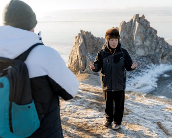 Прибытие на Ольхон и прогулка по Хужиру: мыс Бурхан, столбы сэрге, Сарайский пляж
