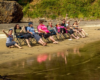 Плато Янкито, Зеркальный пляж и баня на берегу моря