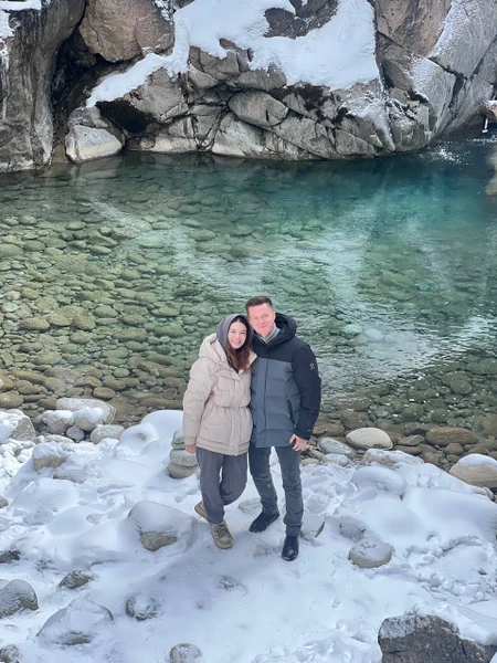 Хочу поделиться впечатлениями от зимнего маршрута данной экскурсии. Путешествие началось с поездки в ущелье Адыр‑су. Уже