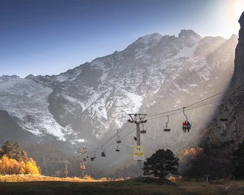 Цейское ущелье, Сказский ледник