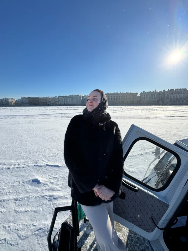 Зимний Петербург с Невы - на судне на воздушной подушке