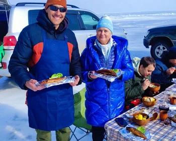 Остров Харанцы, мысы Сагаан-Хушун и Хобой, закат у Шаманки